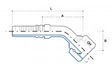 INTERLOCK BSP (Г) УГЛОВОЙ НИППЕЛЬ 45°