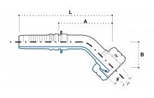 INTERLOCK DKOS (Г) УГЛОВОЙ НИППЕЛЬ 45°