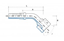 INTERLOCK JIC (Г) УГЛОВОЙ НИППЕЛЬ 45°