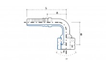 INTERLOCK JIC (Г) УГЛОВОЙ НИППЕЛЬ 90°