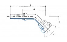 JIC (Г) УГЛОВОЙ НИППЕЛЬ 45°